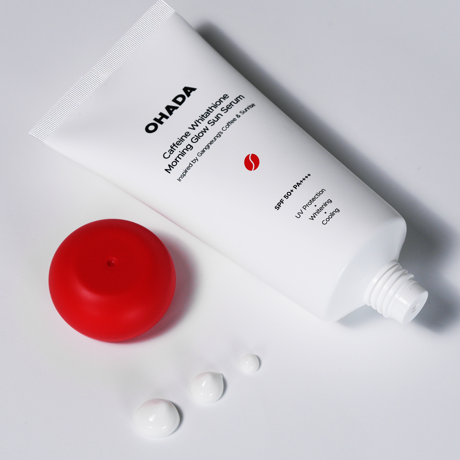 오하다 카페인 화이타치온 모닝 글로우 선세럼 무기자차 SPF50+ PA++++ 이미지 4