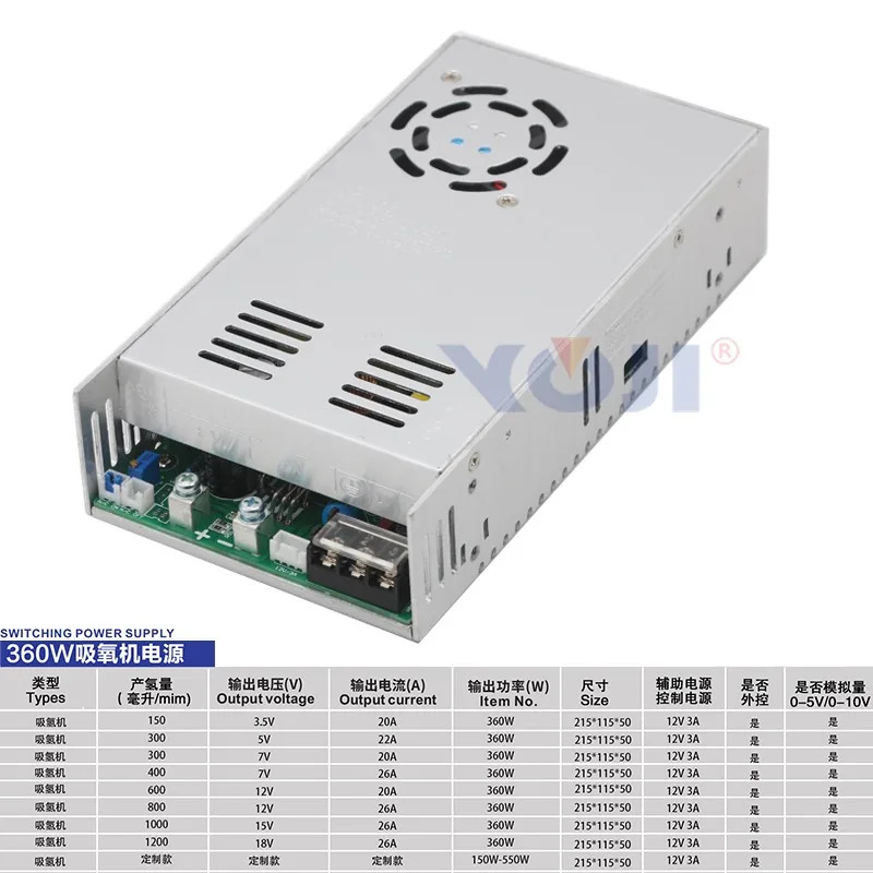 3.5V5V7V/10V12V20A 수소 흡수 기계 전원공급장치 SPE 전기리퍼 순수 발생기