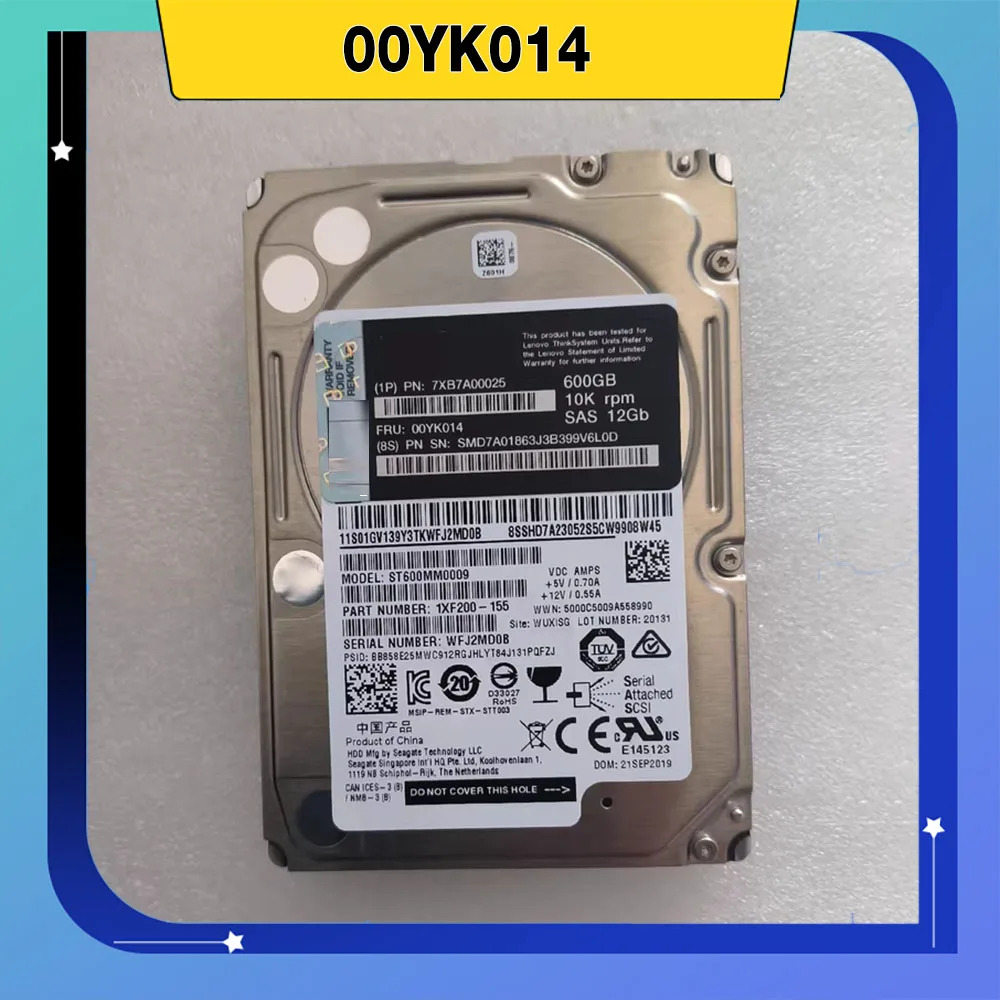 00YK014 600G 10K 2.5 SAS 12G 하드 드라이브