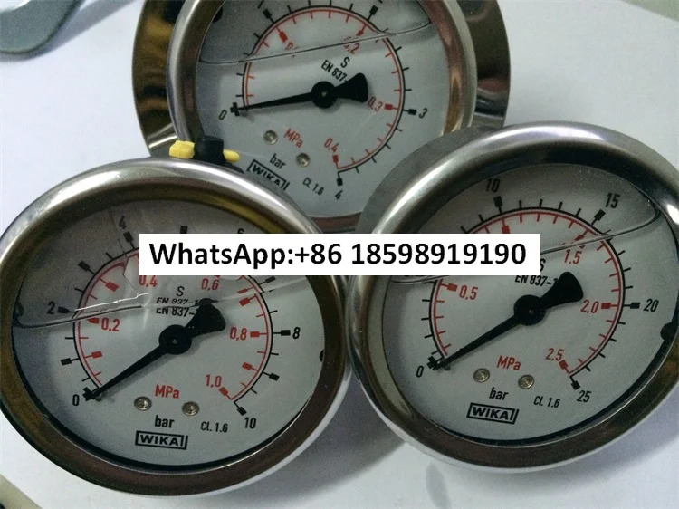 EN837 1 전체 스테인레스 스틸 지진 압력 게이지 233 50 100 232 063