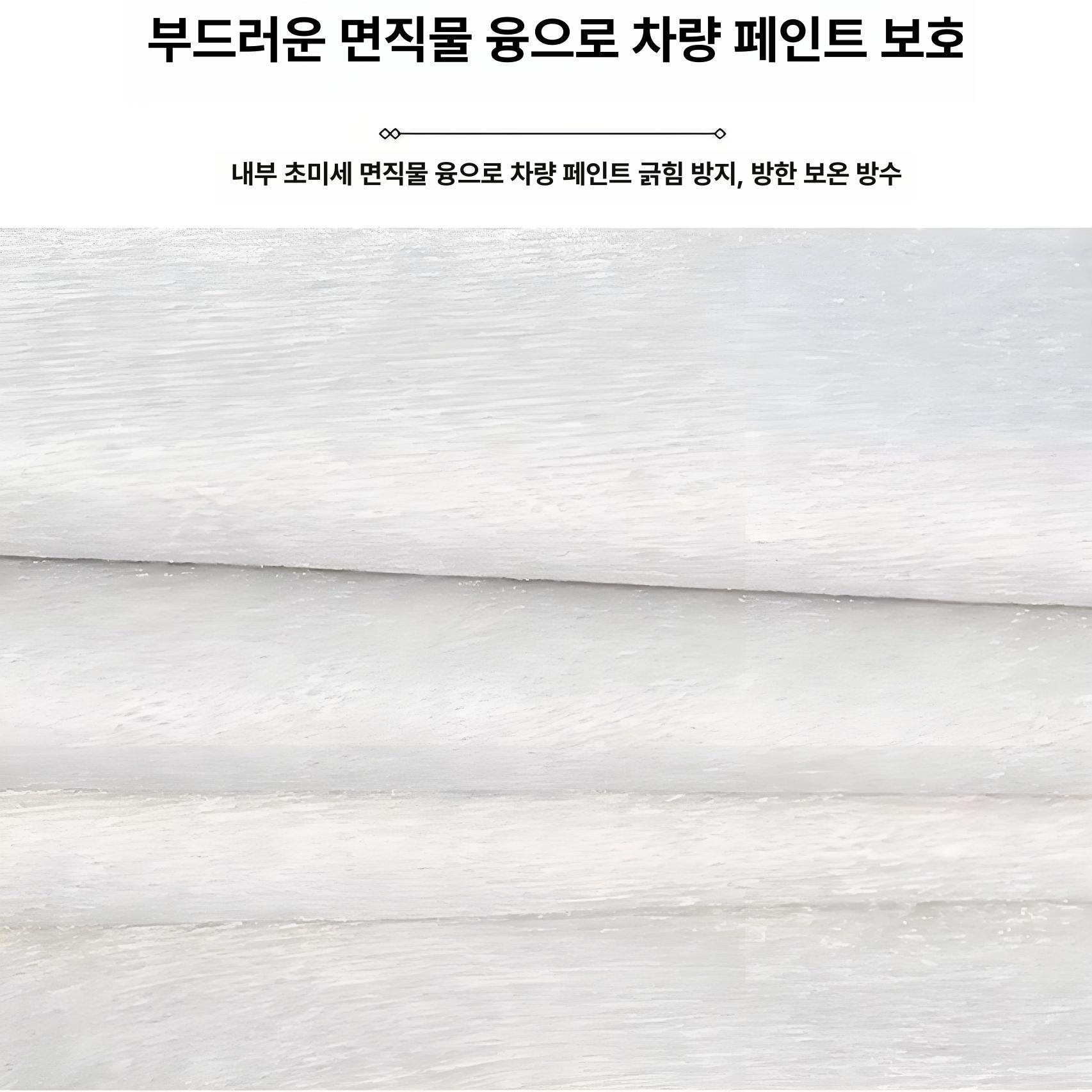 차량 바디커버 차눈덮개 방오 커버 겨울철 알루미늄필름 오우리안 M1 나노 소재 - 상세 이미지 5