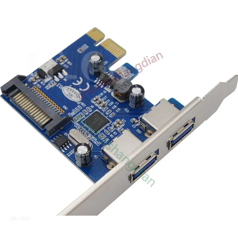 PCI-E-usb3.0 확장 카드듀얼 포트 독립 usb2개