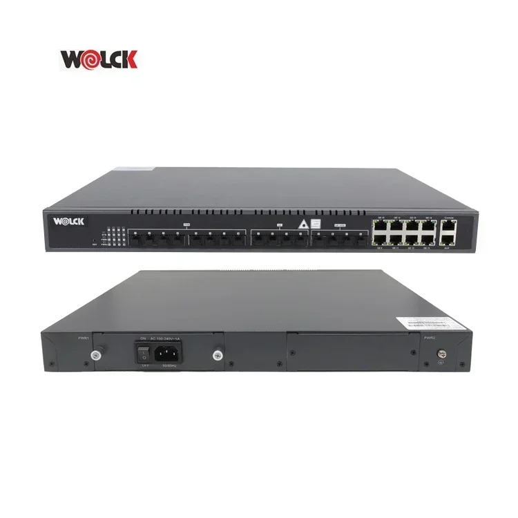 광섬유 장비 Epon Olt Wolck 10Ge 업 8 Pon 포트 Gepon