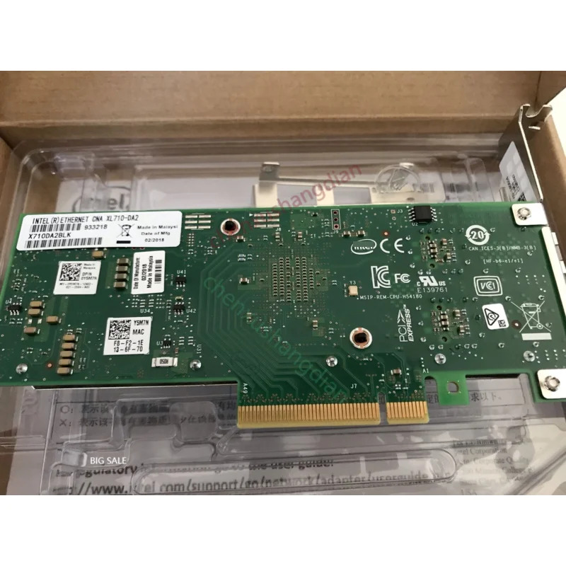 X710-DA2 네트워크 인터페이스 카드 DELL Y5M7N SynologySR-IOV X710DA 40000