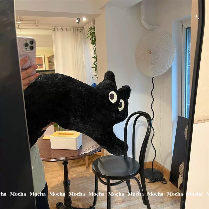 고양이 바디필로우 띠용캣 베개 쿠션 핑크캣 캐릭터 인형