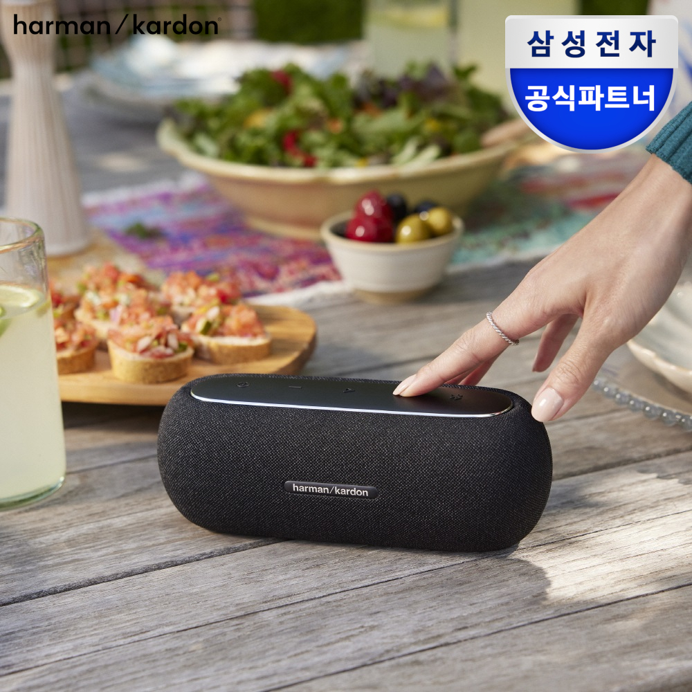 삼성전자 하만카돈 루나 블루투스스피커 휴대용 포터블 캠핑 방수 야외 여행 블랙 이미지 3