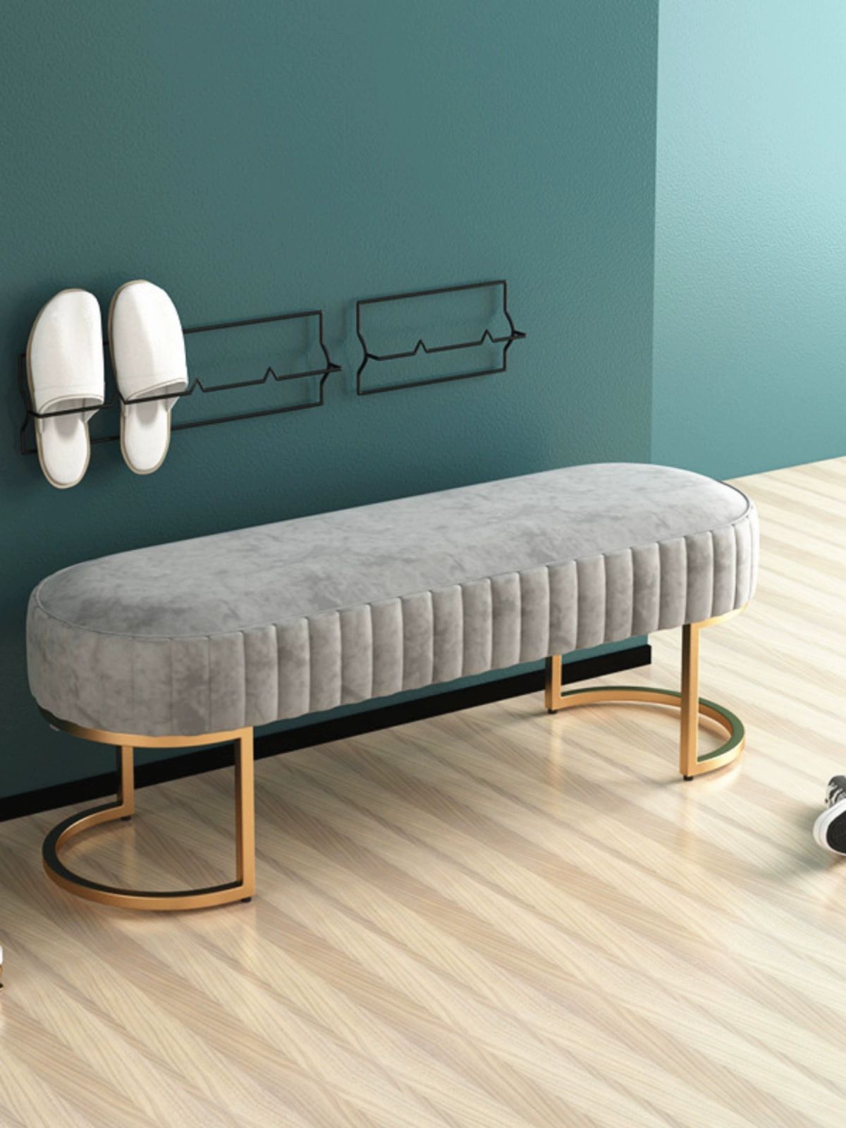 의류매장 벤치형 소파 등받이 없는 긴쇼파 대기용 의자