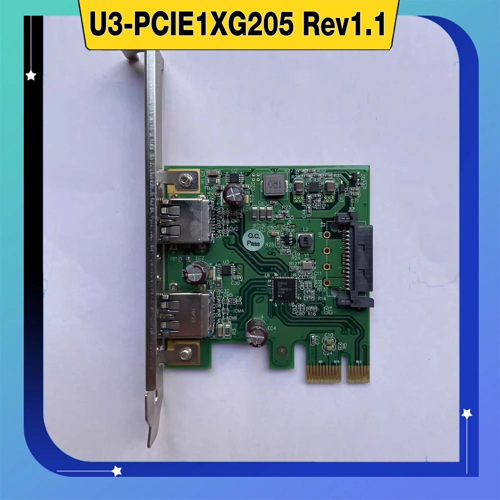 2채널 산업카메라 이미지카드 U3-PCIE1XG205 Rev1.1