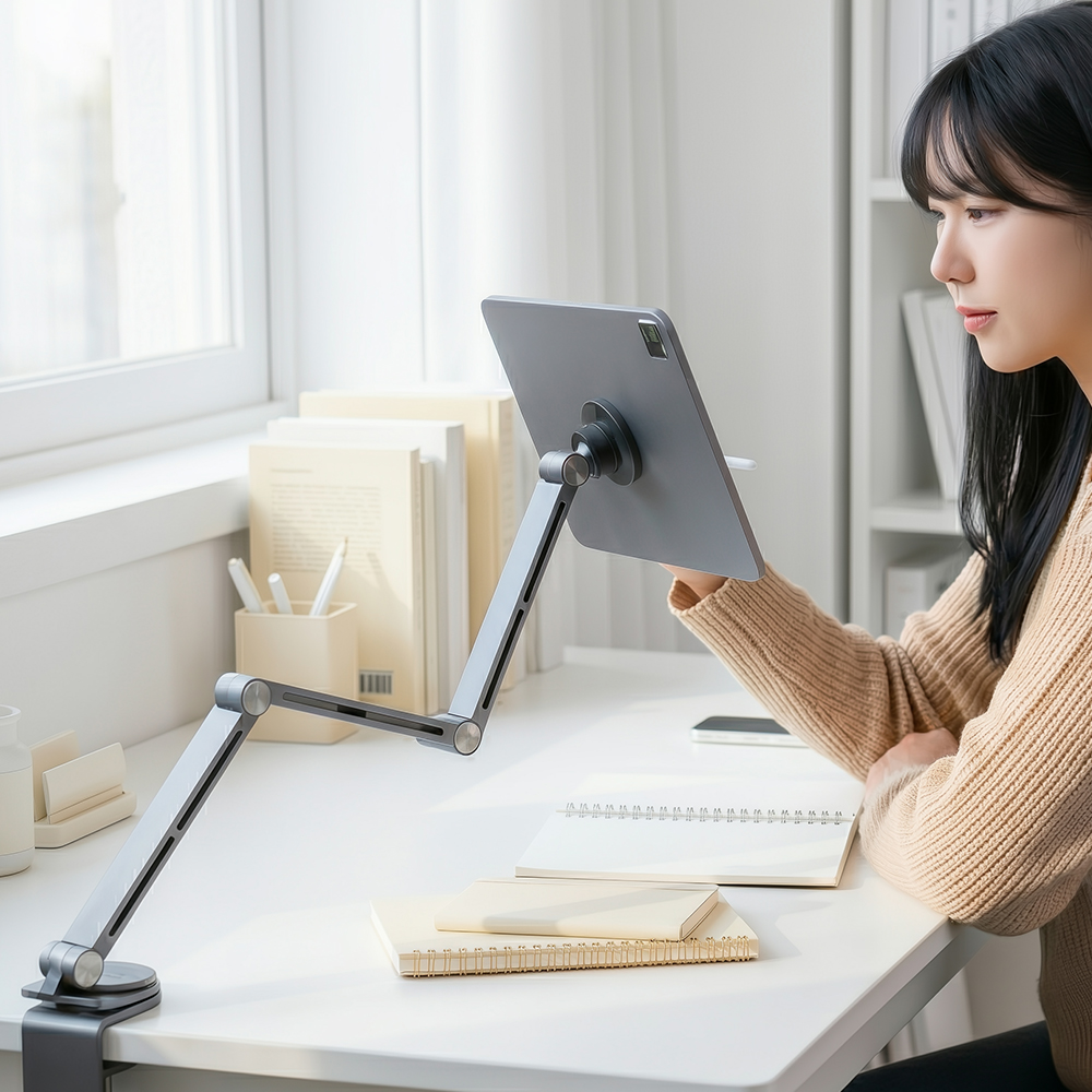 맥세이프 태블릿 아이패드 거치대 갤럭시탭 테이블 침대 패드 유튜브 촬영 마그네틱 일반형 제품 이미지