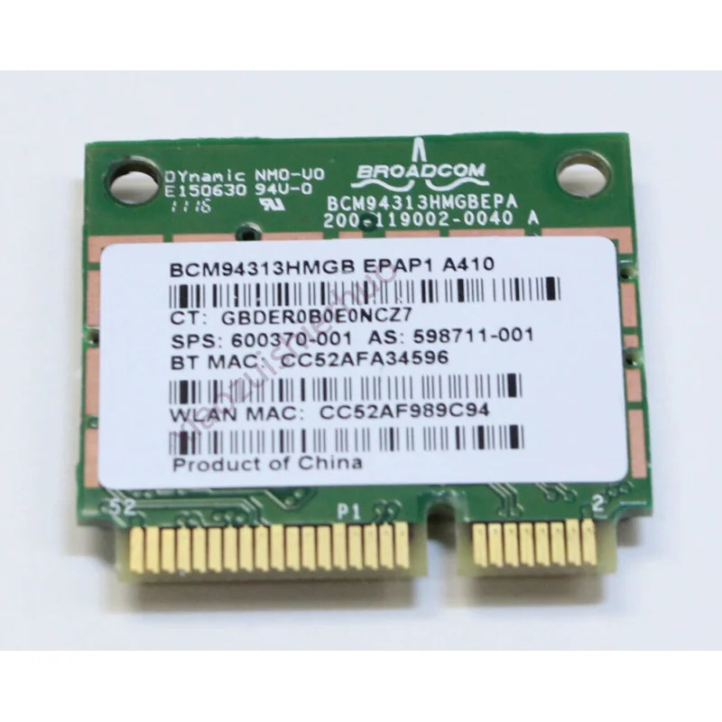 hp호환 파빌리온 G4-1000 G4-1137CA 와이파이 WLAN 무선 카드 bcm94313hmgb 600070-001