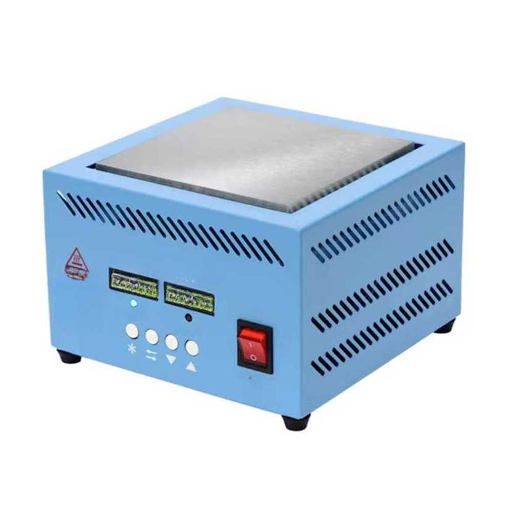 PCB 핫플레이트 작업대 예열판 납땜 가열판 수리 부품 150x150mm 엣지 가드 듀얼 디지털 - 상품 이미지