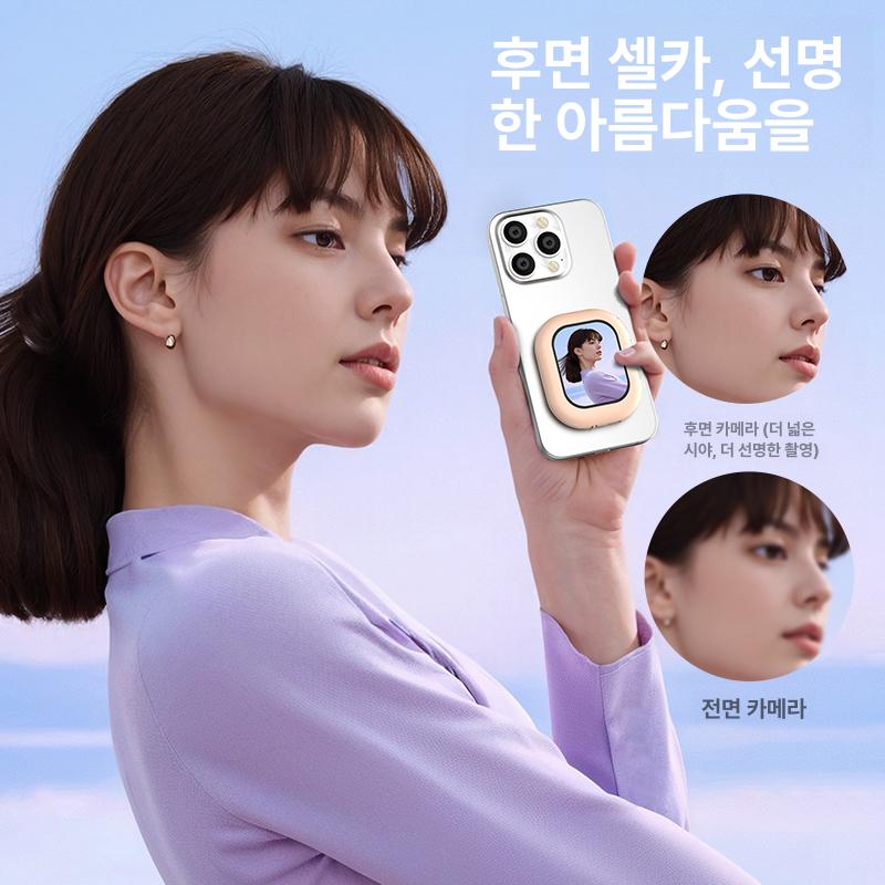 셀카 모니터 라이브 스트리밍용 뷰파인더 대용 후면 보조 t3 화이트 2인치 5 - 상세 이미지 4