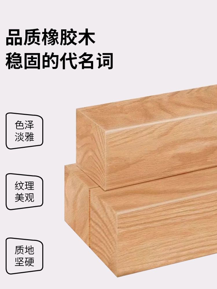 흔들의자 거실 원목 인테리어 독서 엔틱 쇼파 의자 쿠션 베란다 안락의자 통기성이 좋은 코튼과 린넨 체크 무늬 - 상세 이미지 4