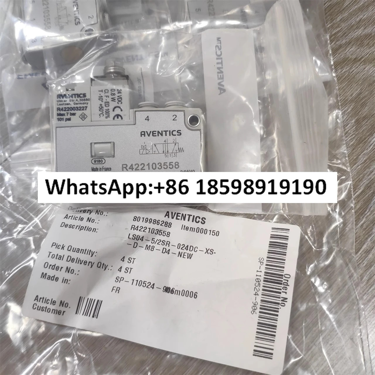 LS04 MXS 방향 밸브 R422103556 R422103558 원본