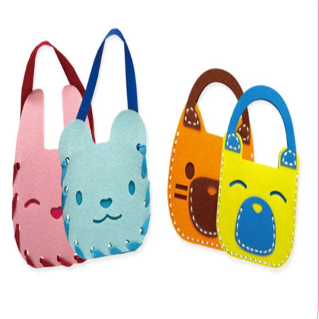 어린이 DIY 가방 만들기 2종 인지놀이 홈스쿨링미술 안전한교구 입체만들기