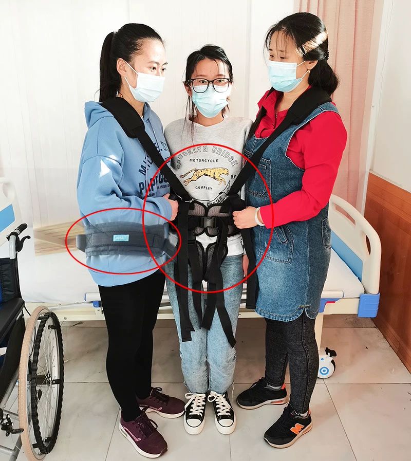 환자 이동 벨트 재활 보조 스트랩 워킹 이송 간병 보행 통증완화3ft이상포함 프리사이즈 - 상세 이미지 4