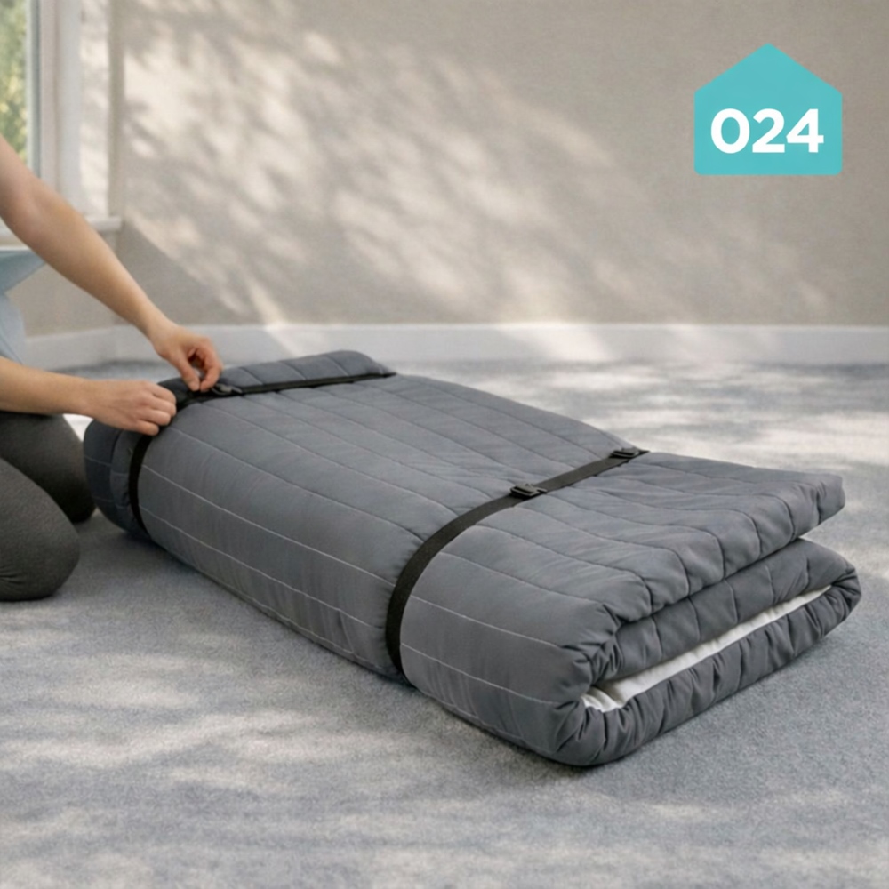 024홈 국민토퍼 매트리스 푹신한 접이식 손님용 바닥 침대 토퍼 5cm 멀티싱글