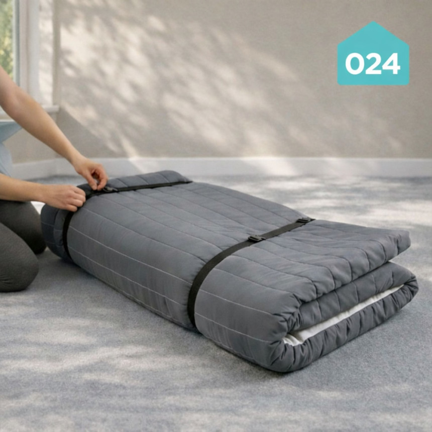 024홈 국민토퍼 매트리스 푹신한 접이식 손님용 바닥 침대 토퍼 5cm 멀티싱글 사진 2