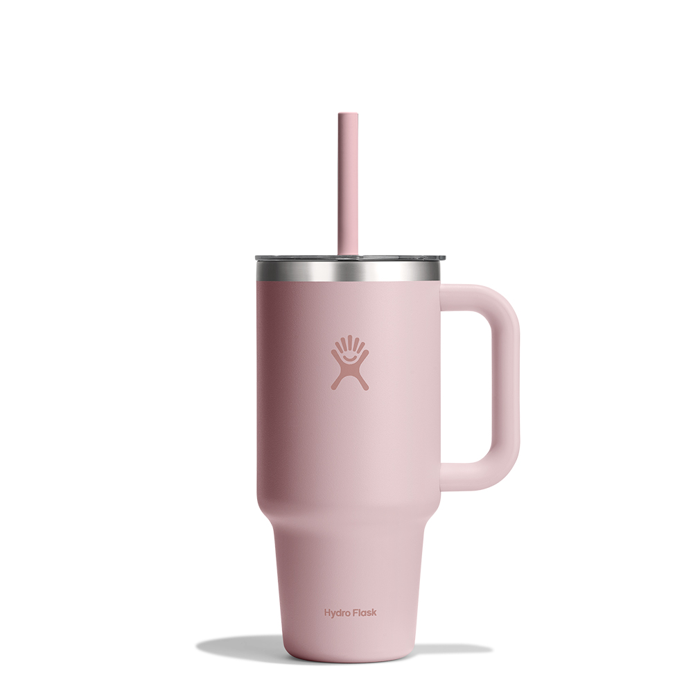 하이드로 플라스크 32온즈 946ml 올어라운드 트래블텀블러 트릴리움 핑크 클리어리드 - 상품 이미지