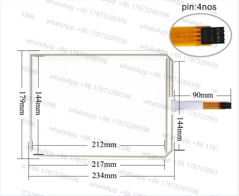 UniOP ETT-VGA-0045 터치스크린UniOP 터치스크린유리 패널 디지타이저