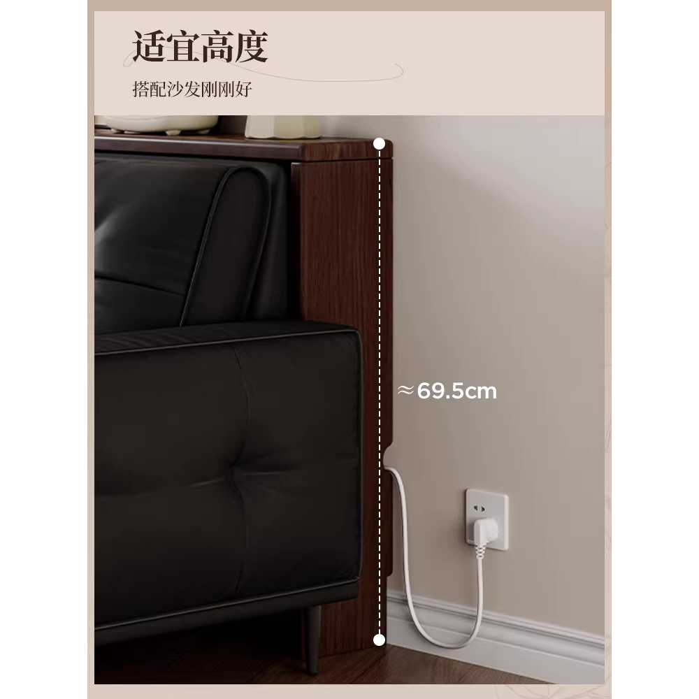 소파 틈새 선반 책상선반 슬림선반 협탁 보조수납 긴 100x10x69cm/뉴질랜드 소나무/내추럴 - 상세 이미지 5