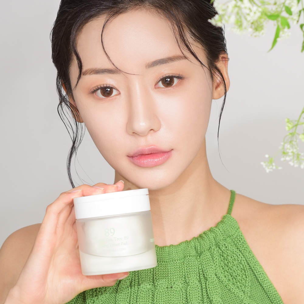 비건 더마쉐어 티트리 89% 쿨링 진정 수딩 트러블 케어 필링 토너 패드 70매170mL - 상세 이미지 2