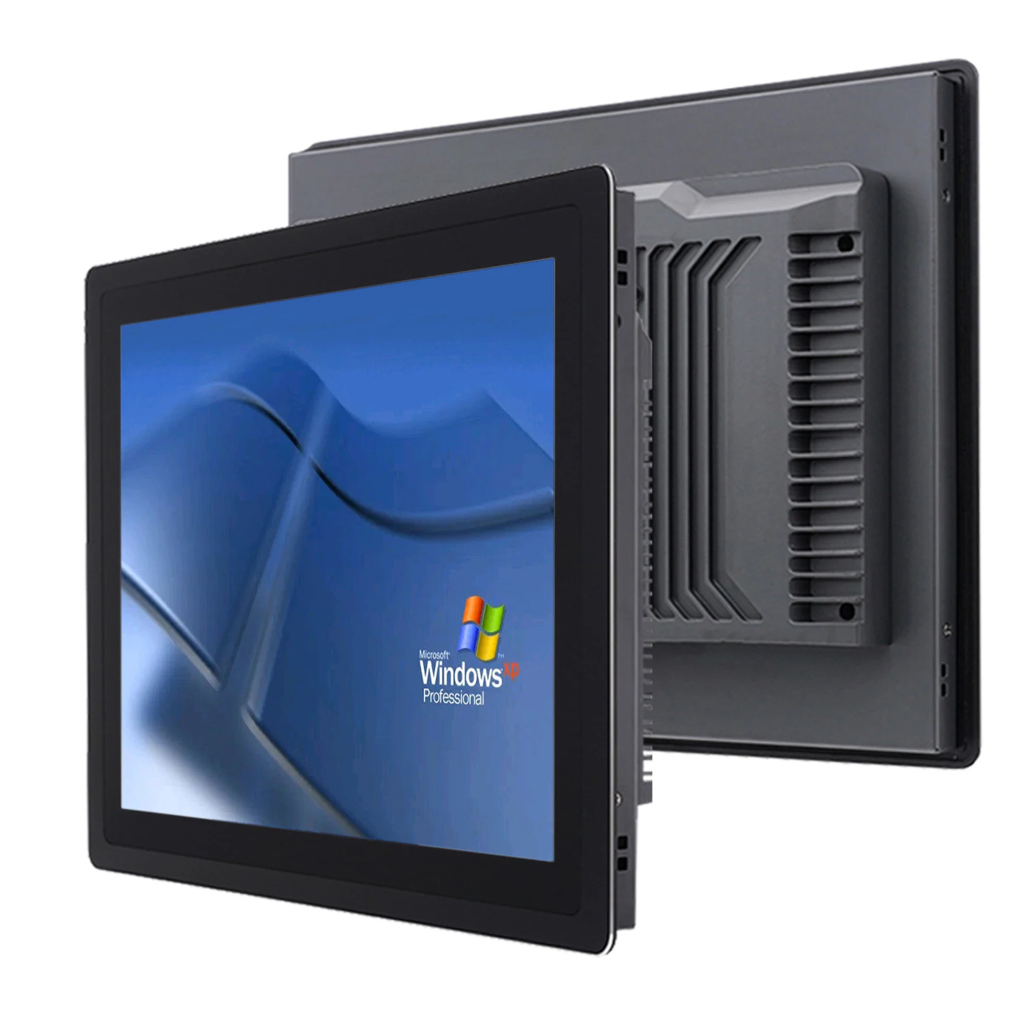15 인치 산업미니 컴퓨터 올인원 PC 용량 성 터치 스크린 패널 WiFi RS232 COM for Win10 pro 1024x768