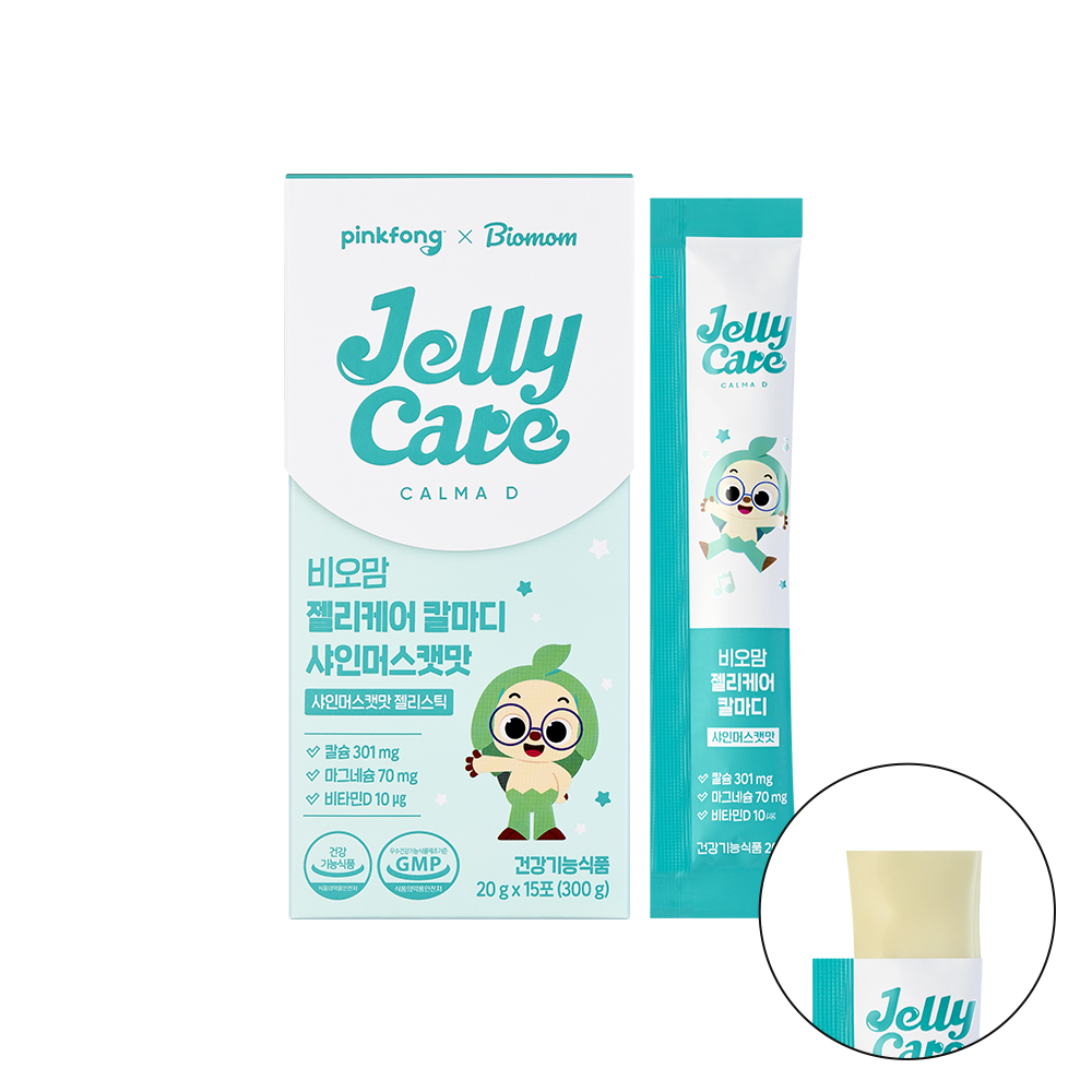 핑크퐁 비오맘 젤리케어 어린이 칼마디 젤리 샤인머스캣맛 20g, 15개 제품 이미지