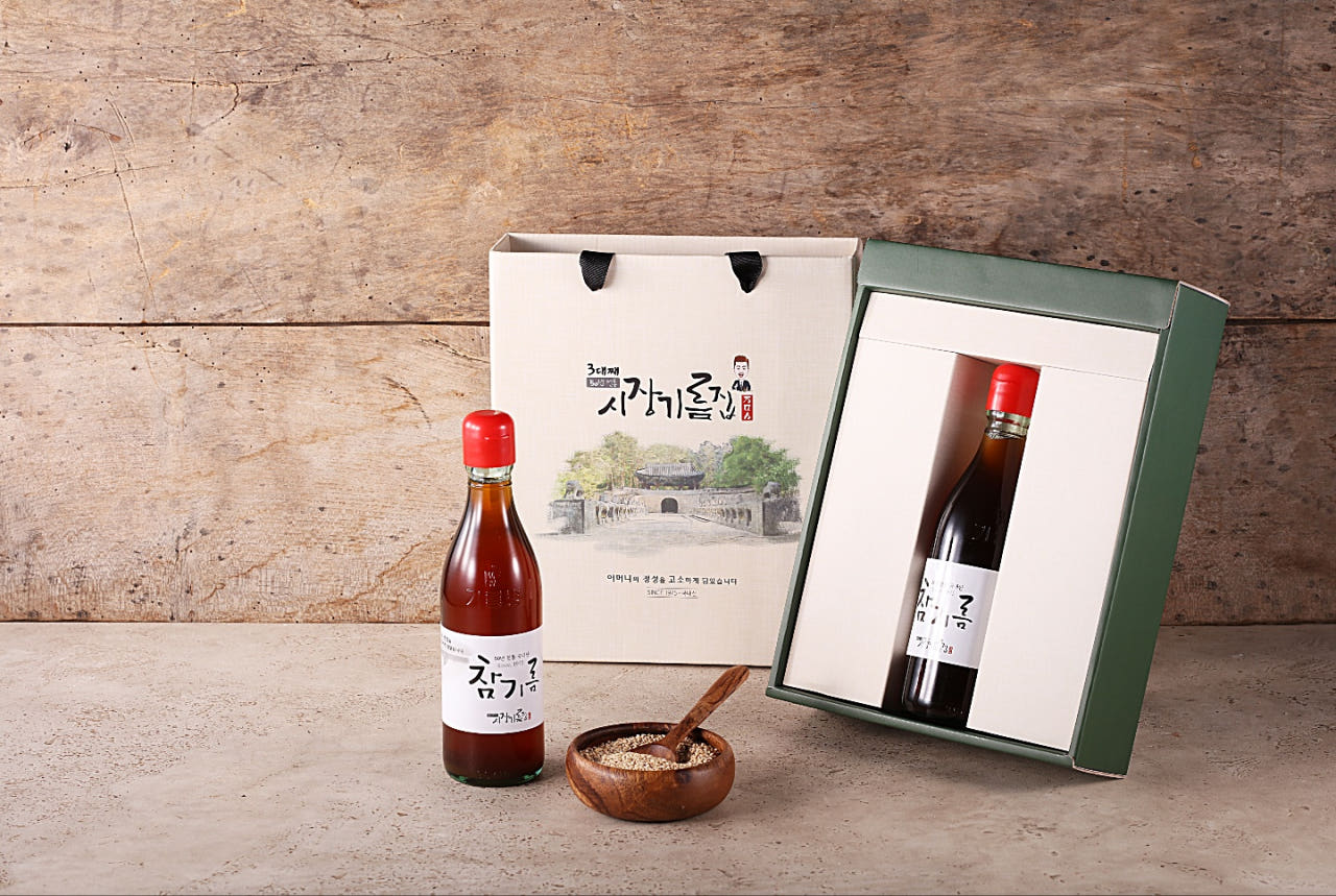 저온압착 국산 참기름 350ml 1병 100% 통참깨 방앗간 답례품 선물 - 상세 이미지 3
