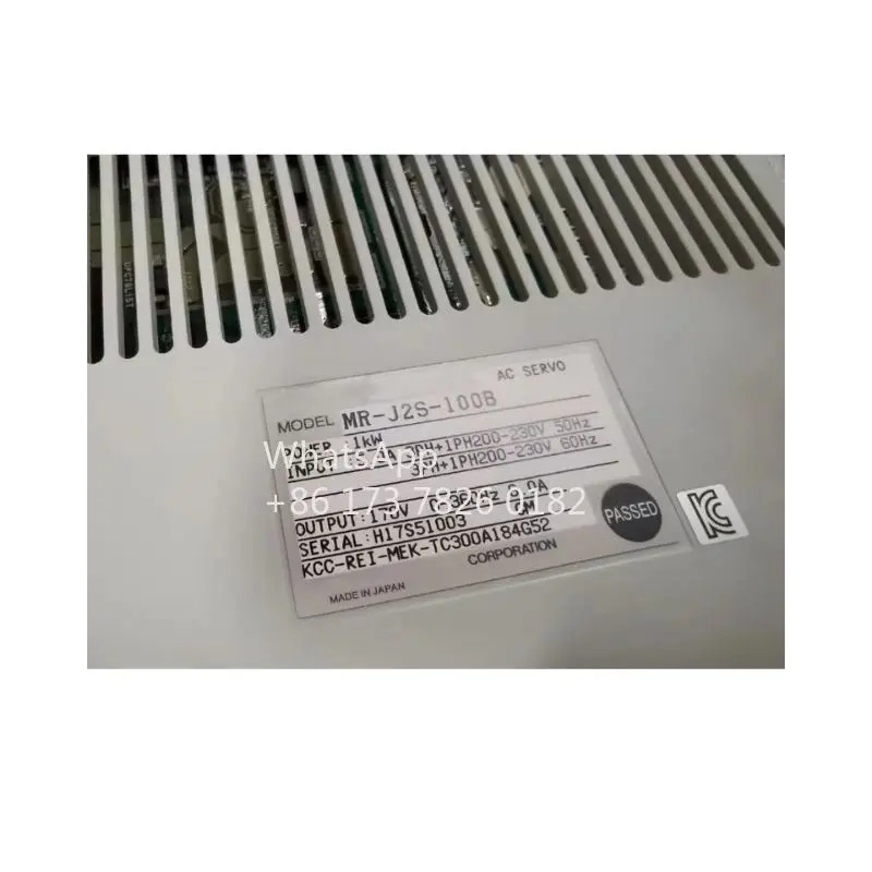 오리지널 MR-J2S-100B 서보 드라이브 MR J2S 100B