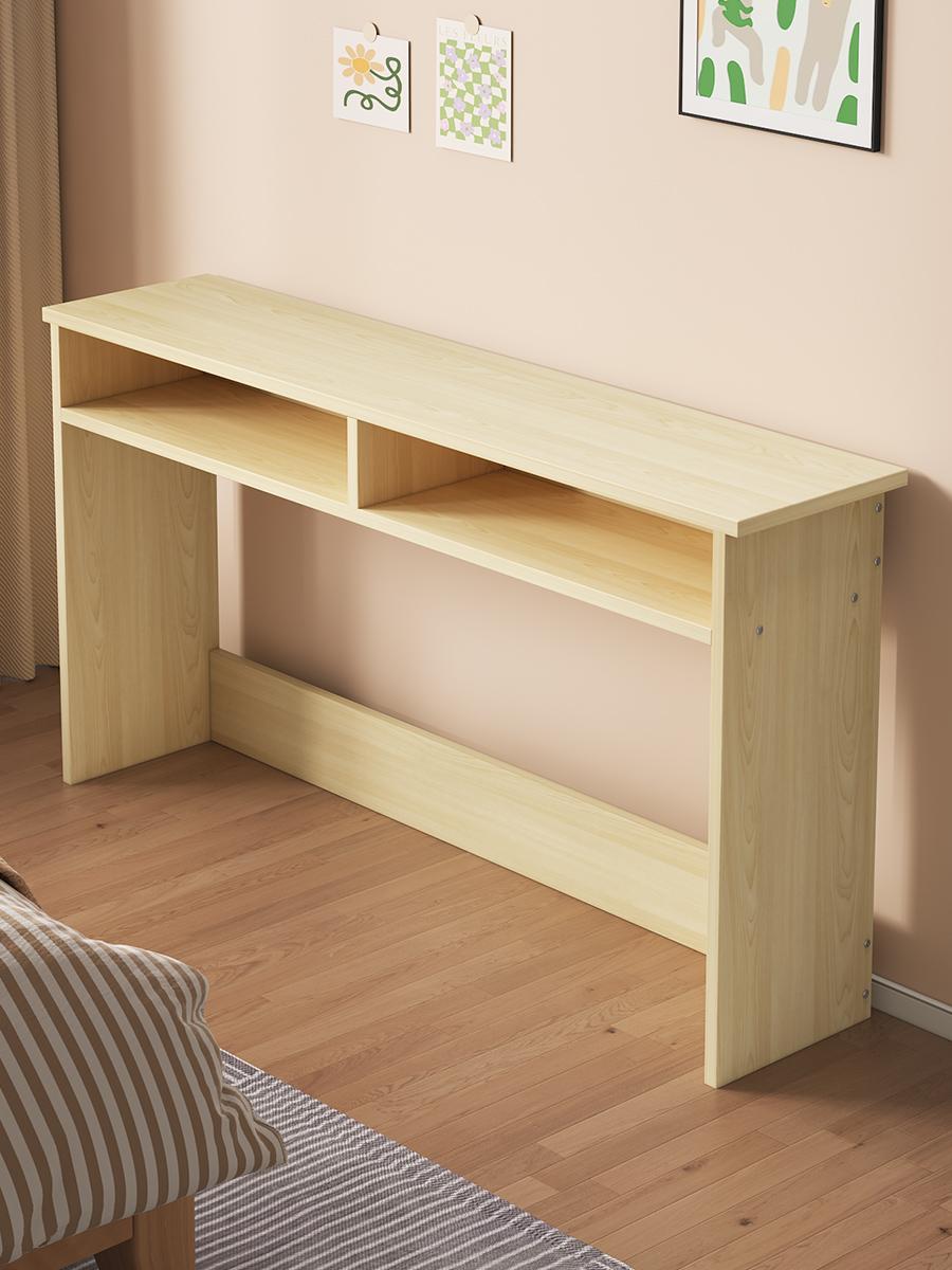 침대뒤 거실 소파뒤 좁은 선반 기대어 붙이는 벽에 틈새 메이플 120x20x75cm - 상품 이미지