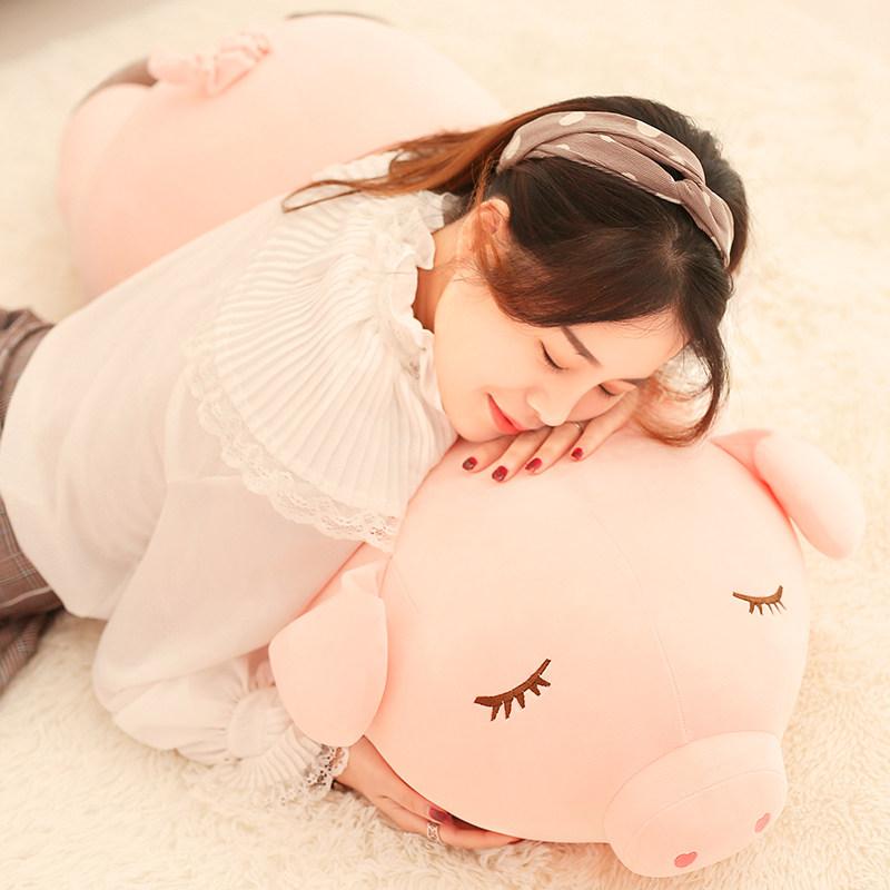 인형 동물 봉제인형 안고 자는 성인 애착인형 롱쿠션 핑크 110cm - 상품 이미지
