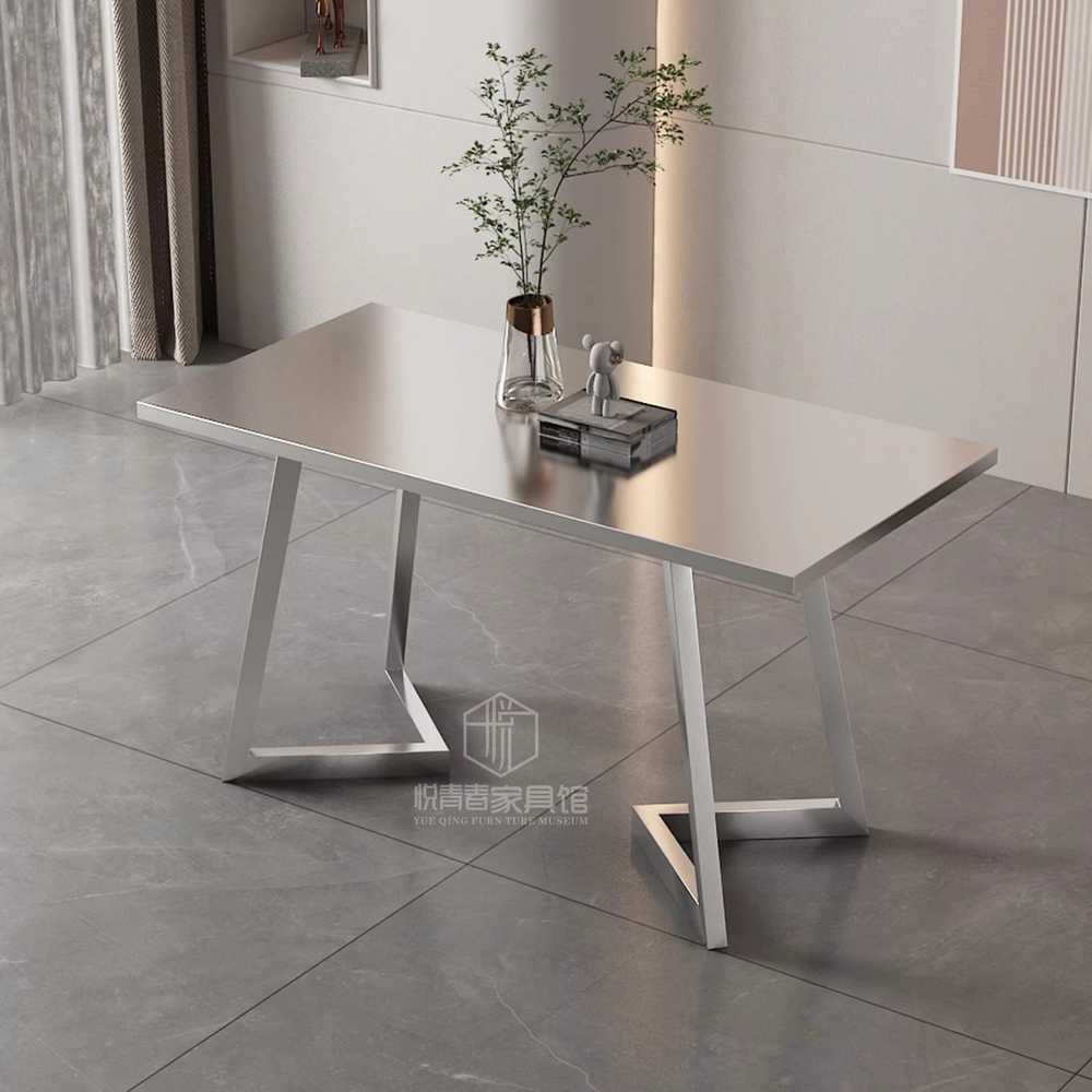 스테인리스 사각 테이블 업소용 술집 디저트 스댕 60x60cm - 상세 이미지 5