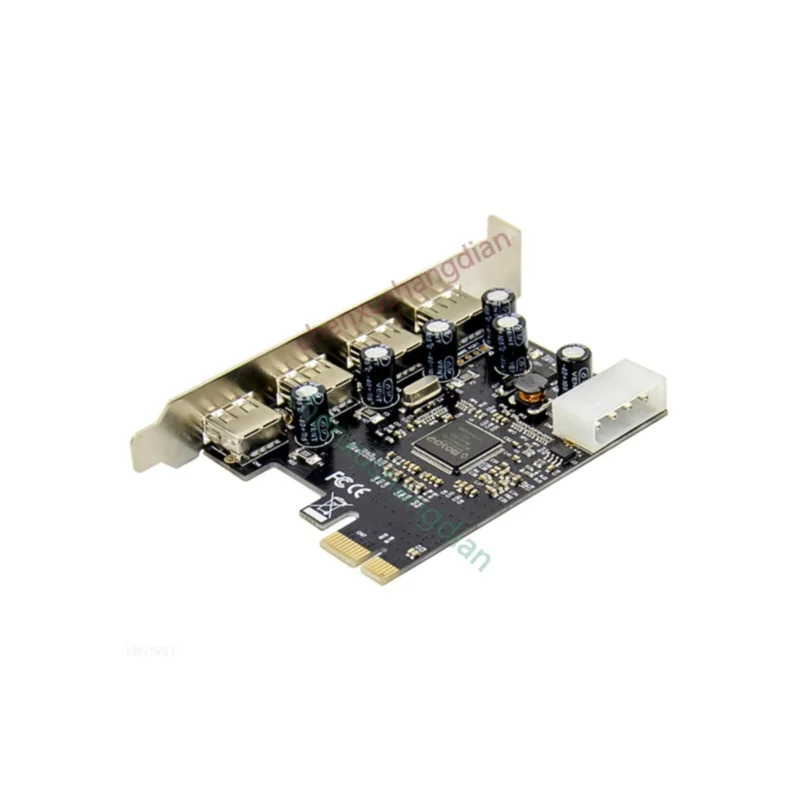PCIE PCI-E-4 포트 USB 2.0 확장 카드 드라이브 프리 BIOS MCS9900 칩 사가능