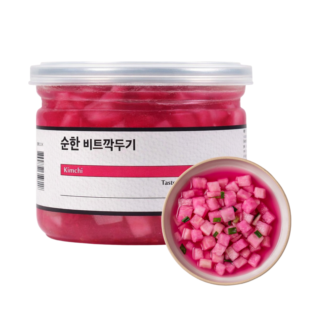 돌 아기김치 아이 어린이 유아식 반찬 비트깍두기 - 상품 이미지