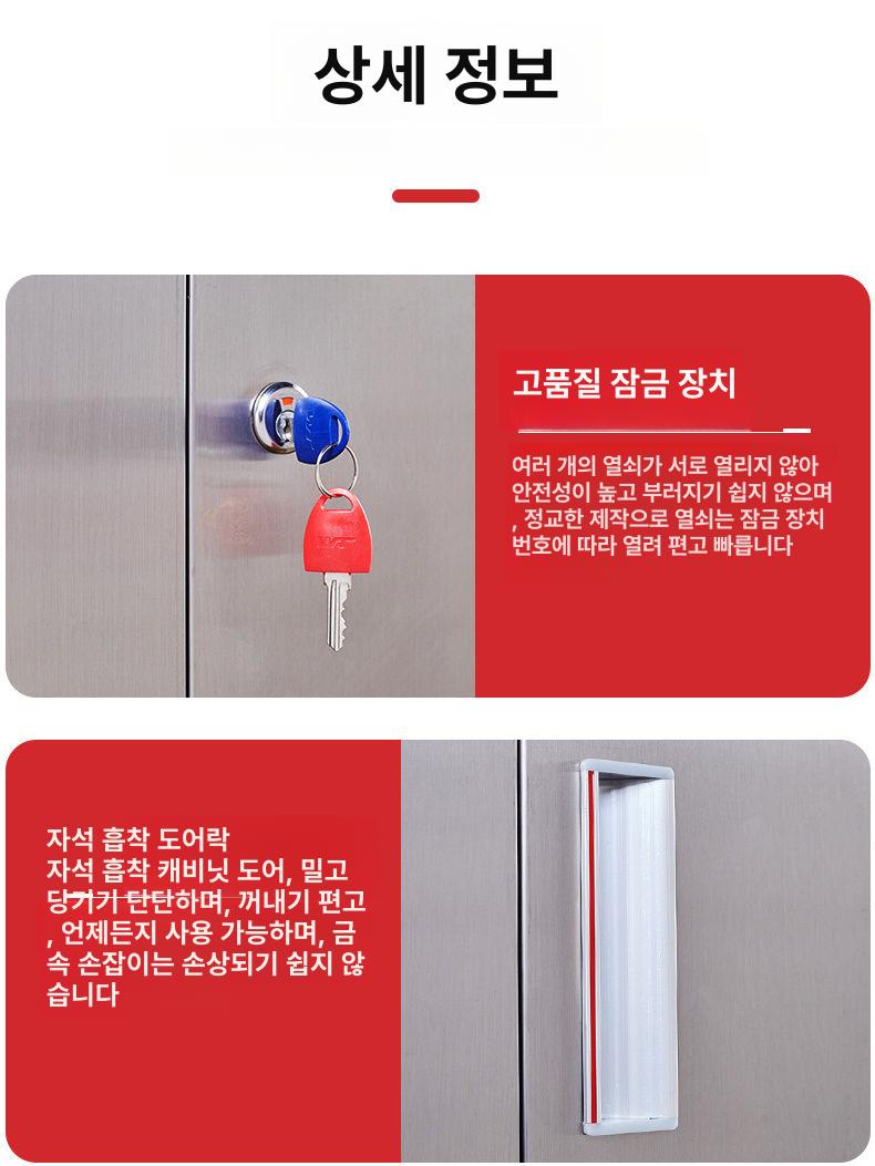스테인레스 식기보관함 식당 식기장 학교 주방 진열 정리 스텐 건조대 취사장 - 상세 이미지 5