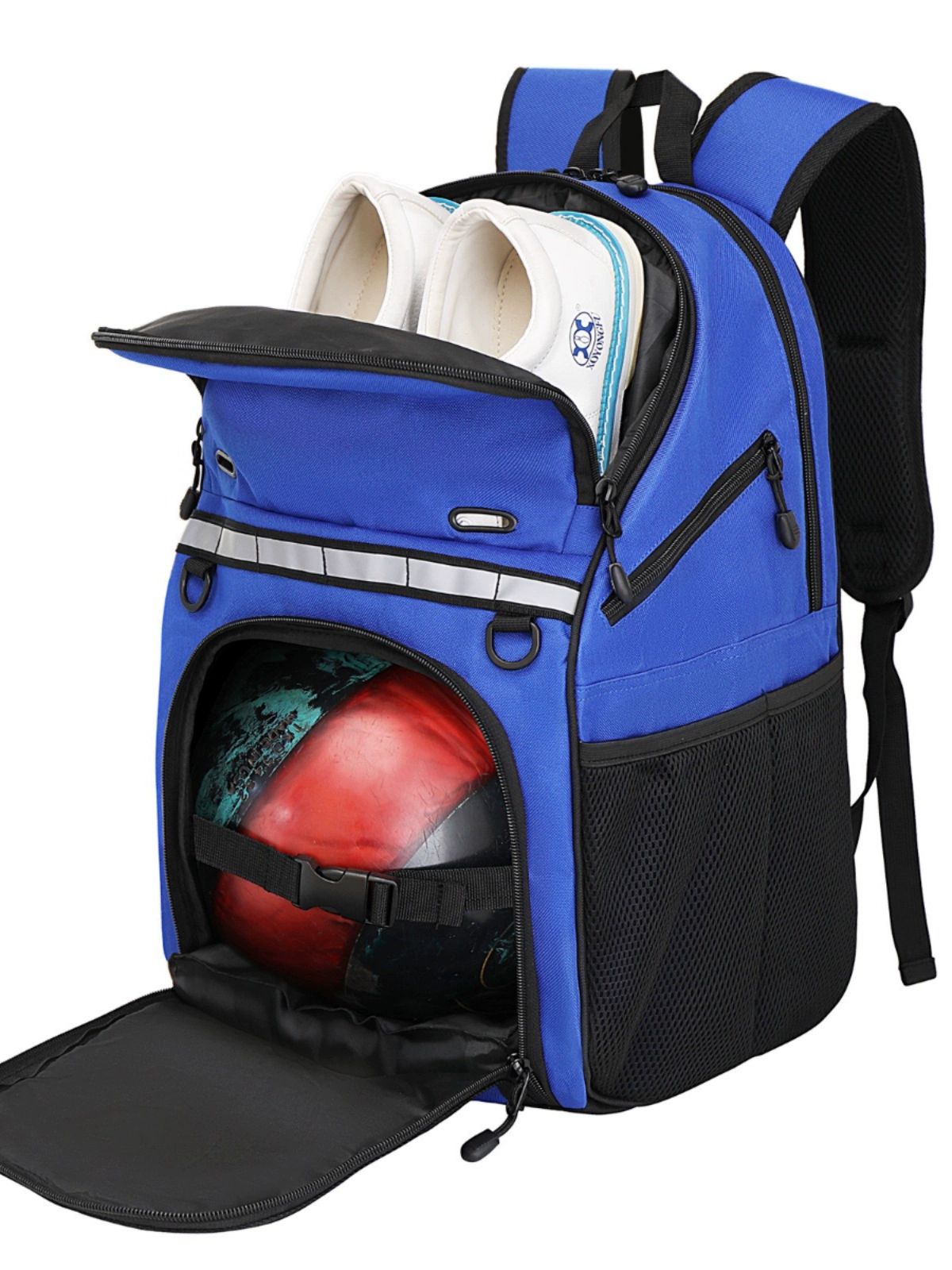볼링가방1볼 백팩 수납용 대용량 투볼백 원볼백 블랙 - 상세 이미지 3