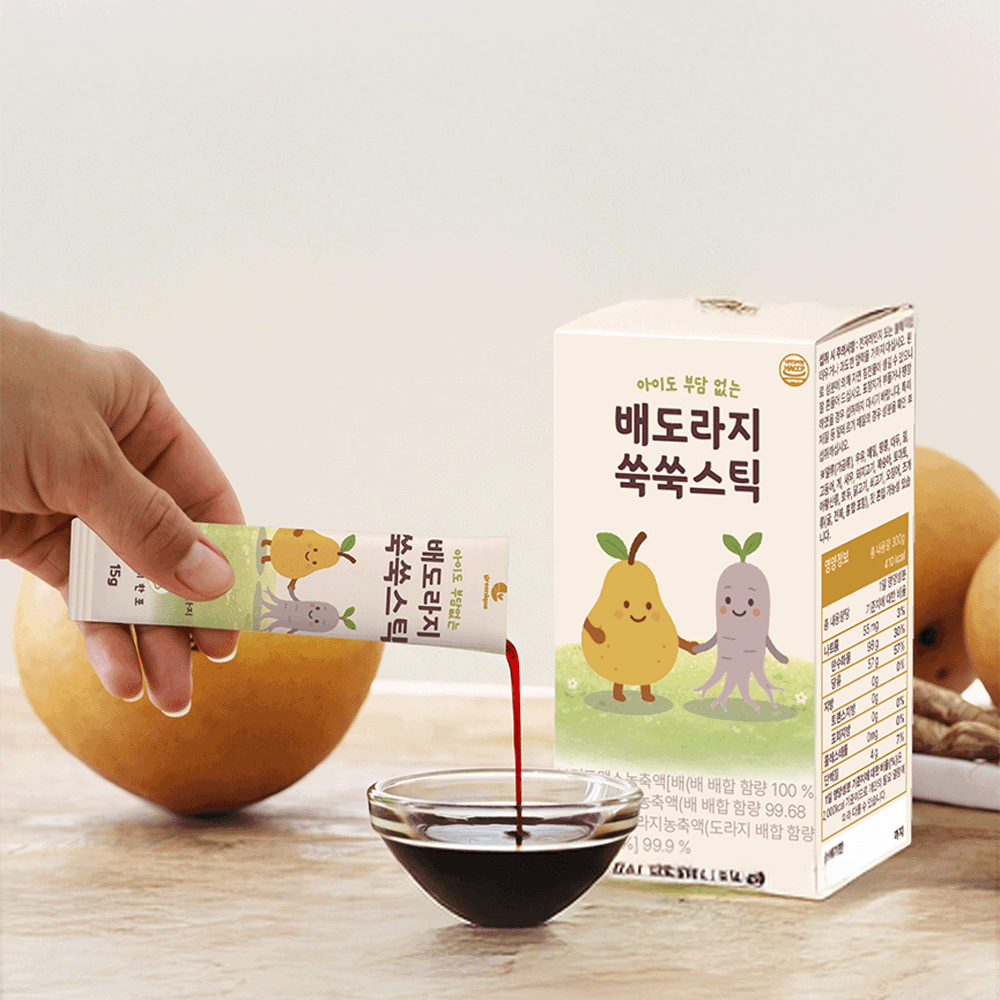 그리닉 배도라지 쑥쑥스틱 물타지않는 원액 스틱 이미지 4
