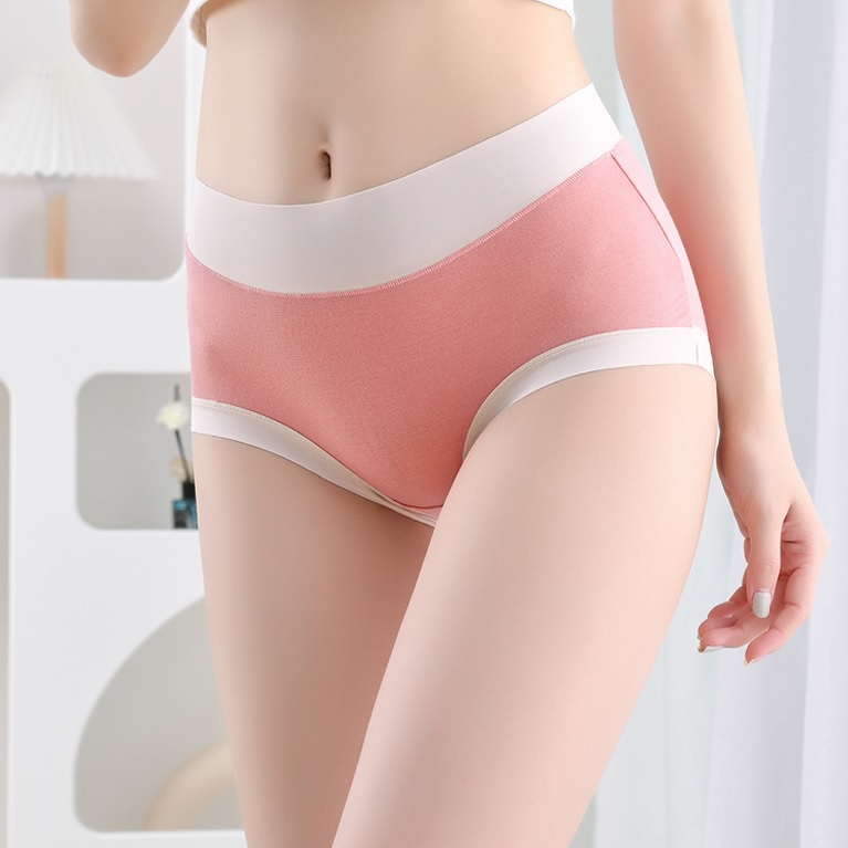 모달 투톤 팬티 개별포장 선물용 여성 요일 팬티 세트 이미지 8