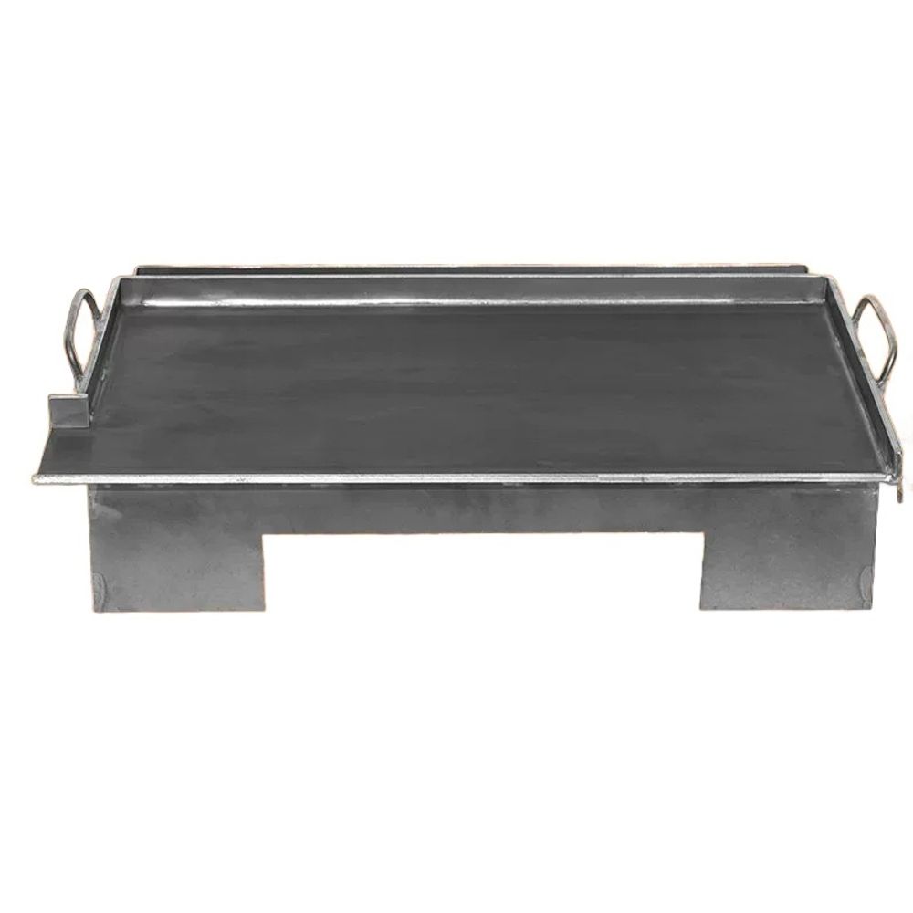 대형 그릴 닭갈비 철판구이 무쇠 사각 불판 고기구이 업 후면 배기50x40X0.6CM 두께 - 상품 이미지