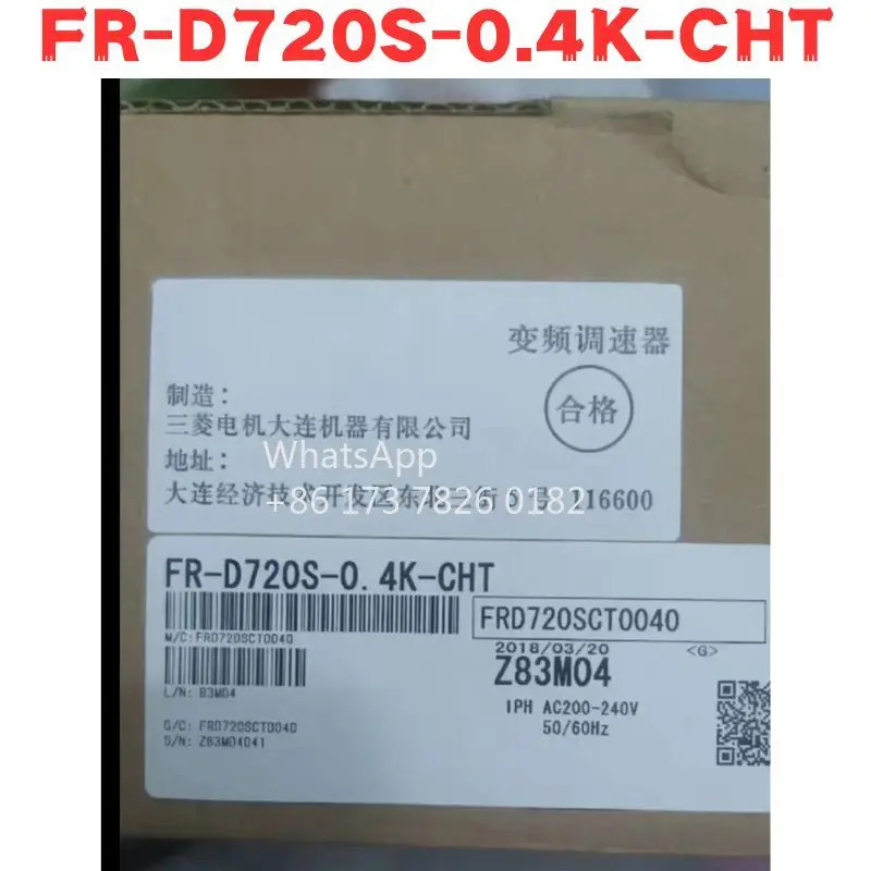 오리지널 FR-D720S-0.4K-CHT FR D720S 0.4K CHT 인버터