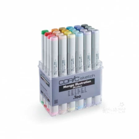 울언니추천샵 코픽 스케치마카세트 만화일러스트 24색 미술용마카펜 마카펜세트 미술마카 전문가용 일러스트펜