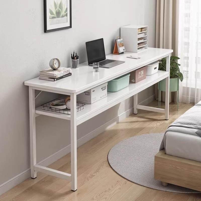 슬림 우드 보조 테이블 2단 철제 프레임 사이드 테이블