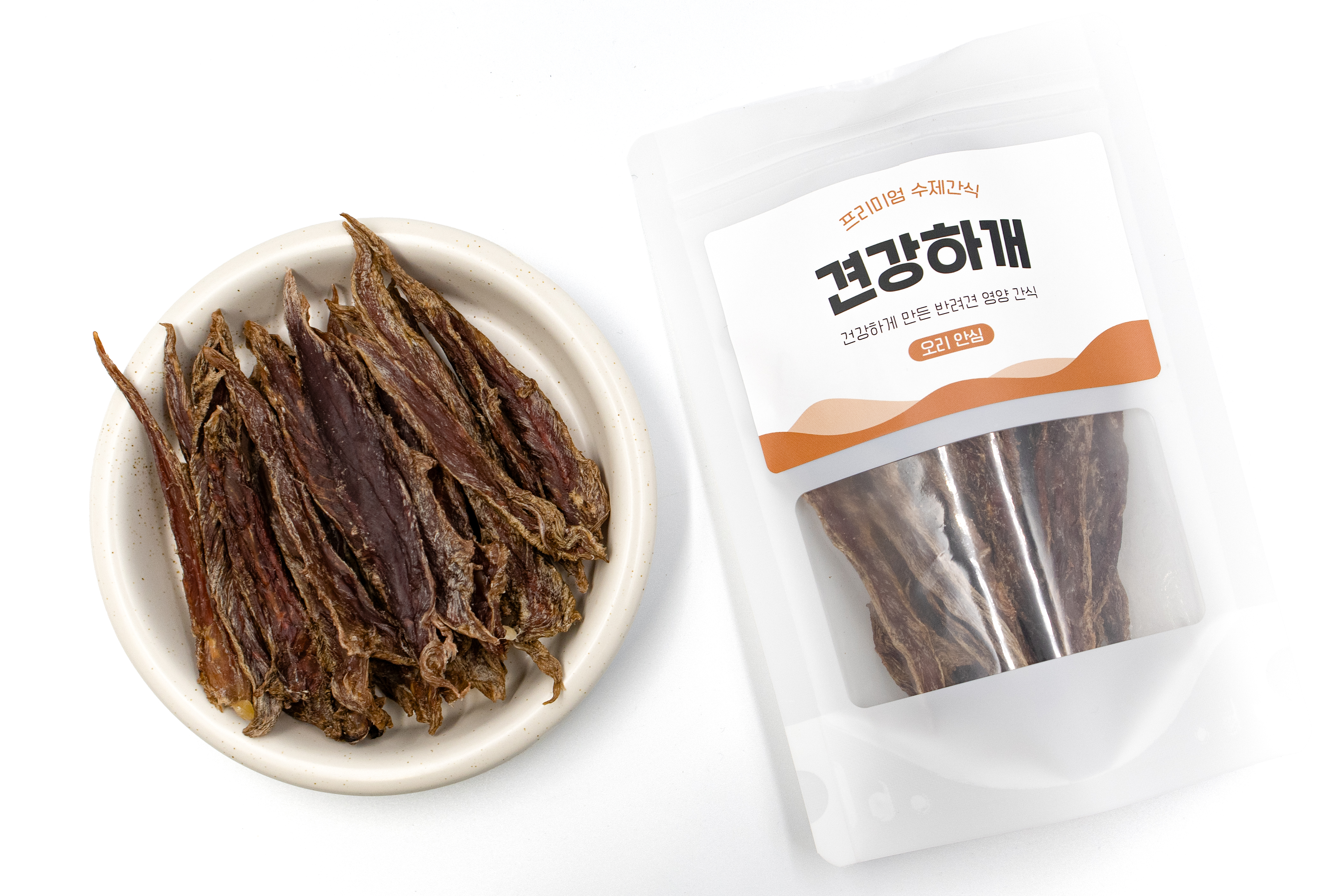 네이버 강아지 수제간식 국내산 오리 안심 육포 50g