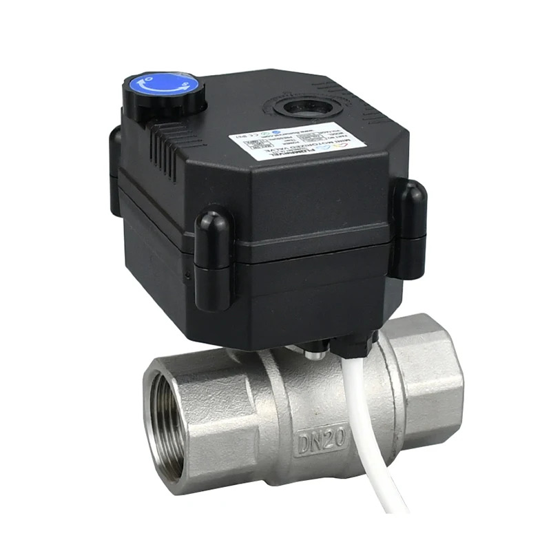 1/2인치 3/4인치 1인치 1-1/4인치 방수 모터식 볼 밸브 수동 스위치 DC12v DC24v DC9-36 스테인리스 스틸 전기
