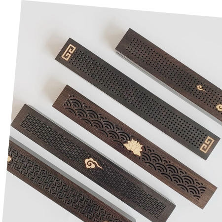 오후세시협력업체 인센스홀더 인센스챔버 흑단목 우드 인센스스틱홀더