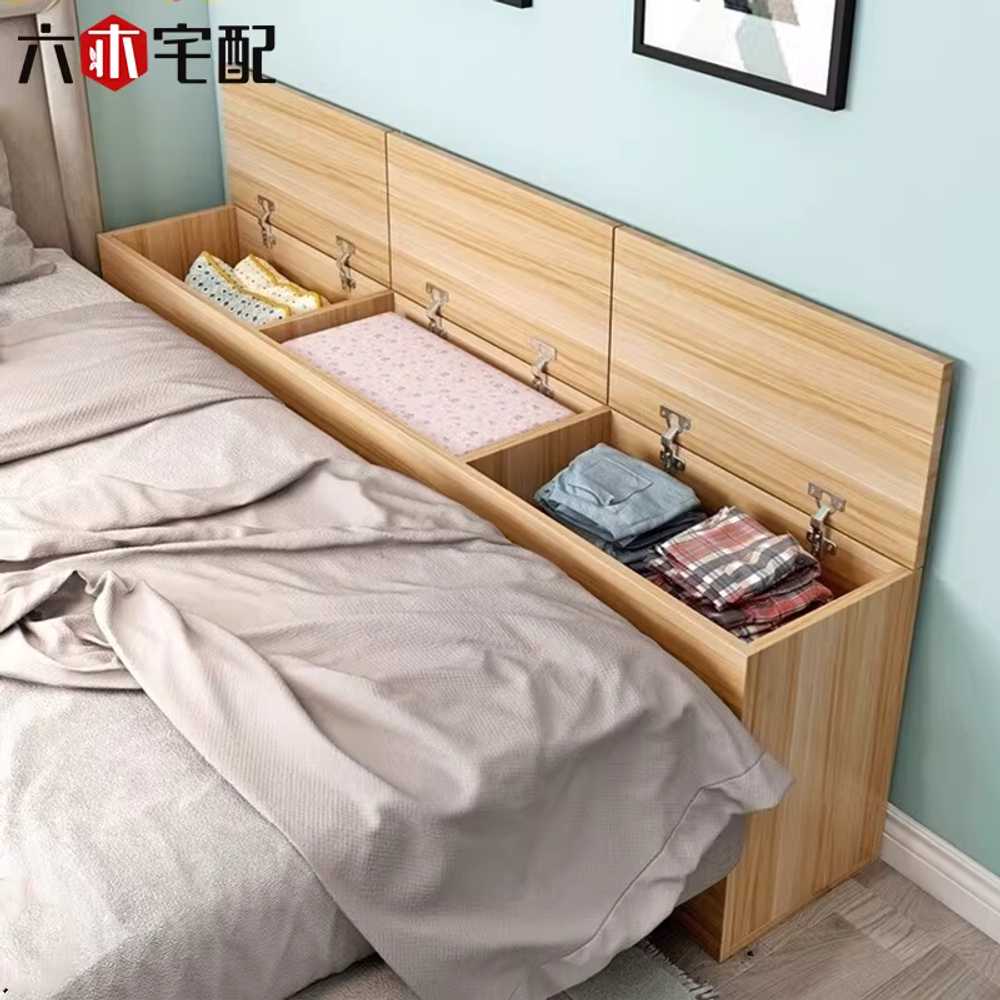 벤치형 수납장 폭좁은 거실 현관의자 드레스룸 슬림 300x600x400mm/낙엽송 원목 - 상세 이미지 4