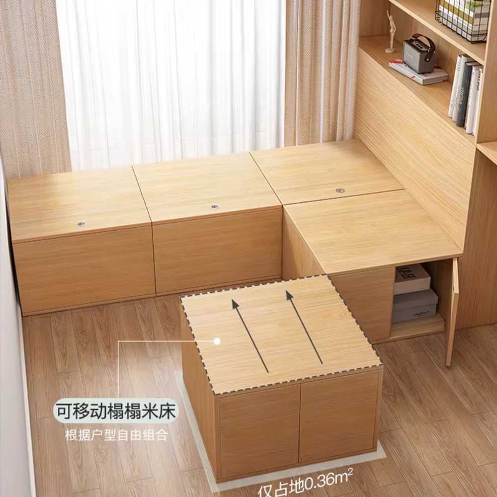 벤치형 수납장 폭좁은 거실 현관의자 드레스룸 슬림 300x600x400mm/낙엽송 원목 이미지 6