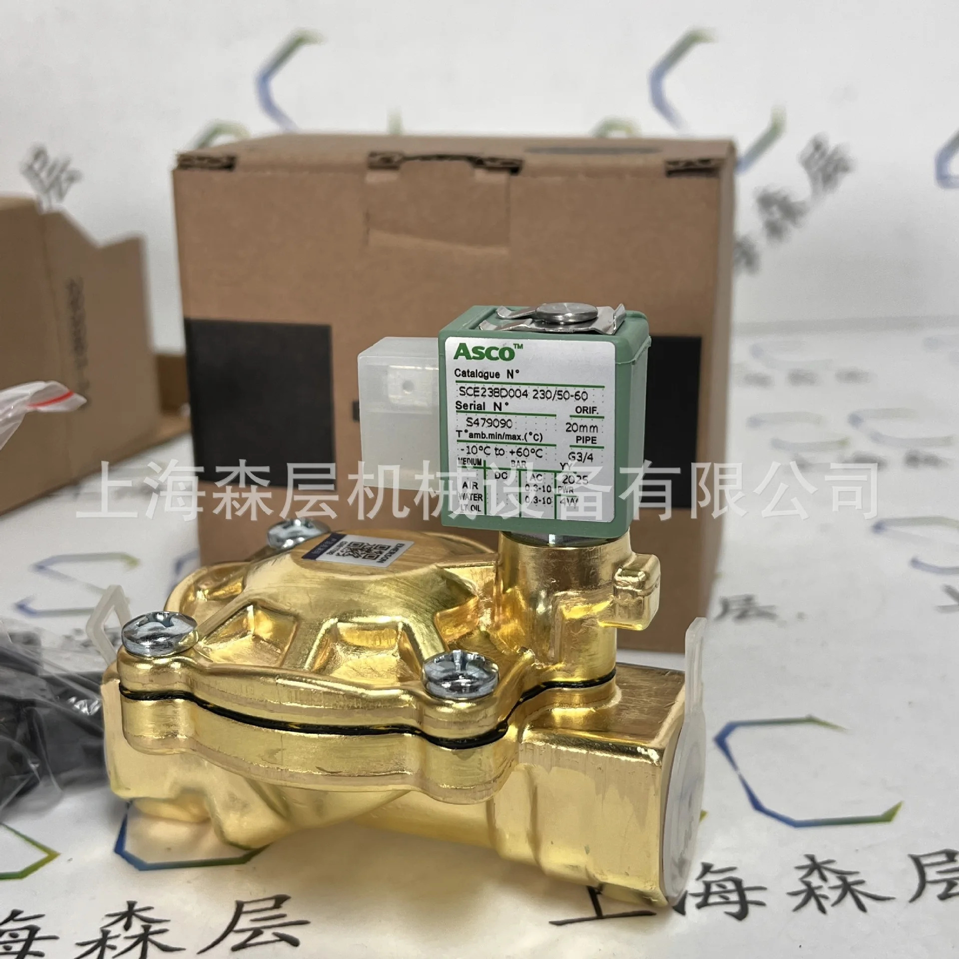 ASCO 솔레노이드 밸브 EF8210G004 24VDC Senlayer 포장 오리지널