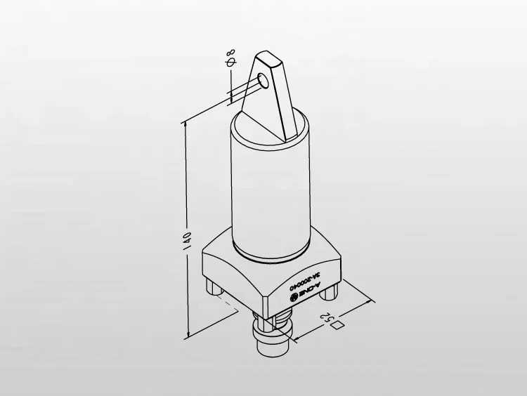 CNC 측정 ER-012727 A-ONE 경화강 참조 핀 3A-200040